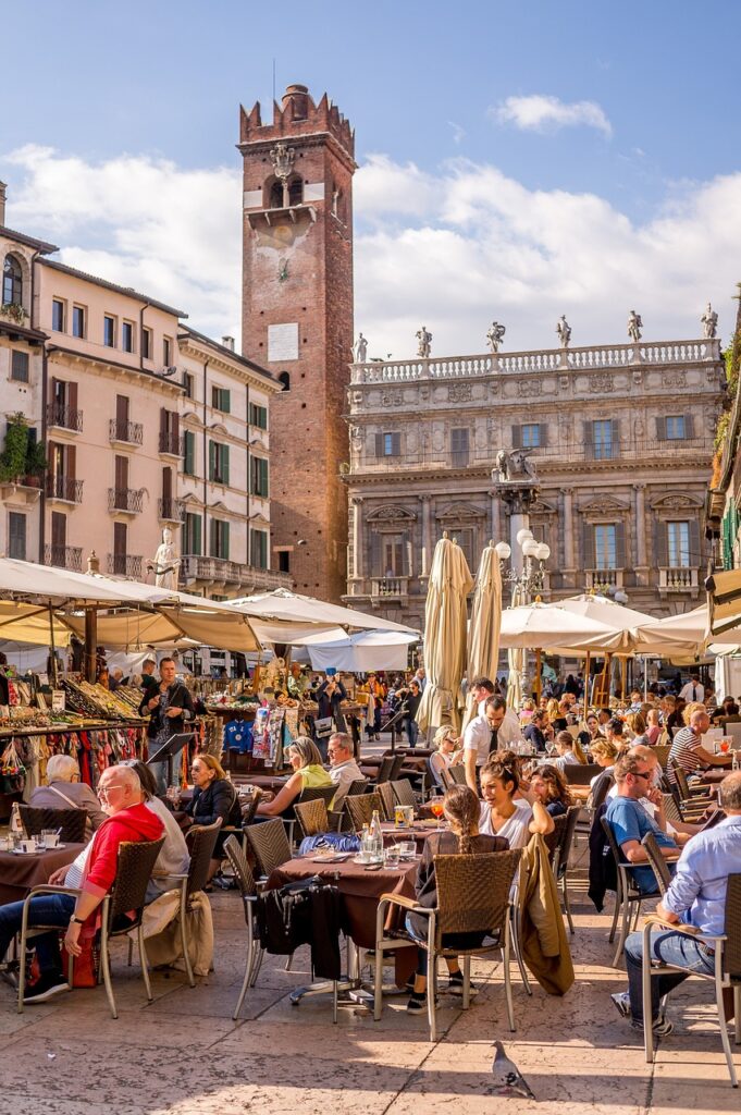 verona, market, italy