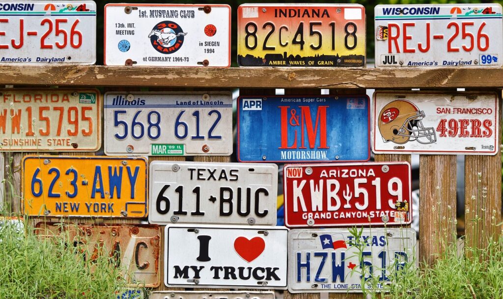 license plate, car shield, american number plates, Long Car Rides