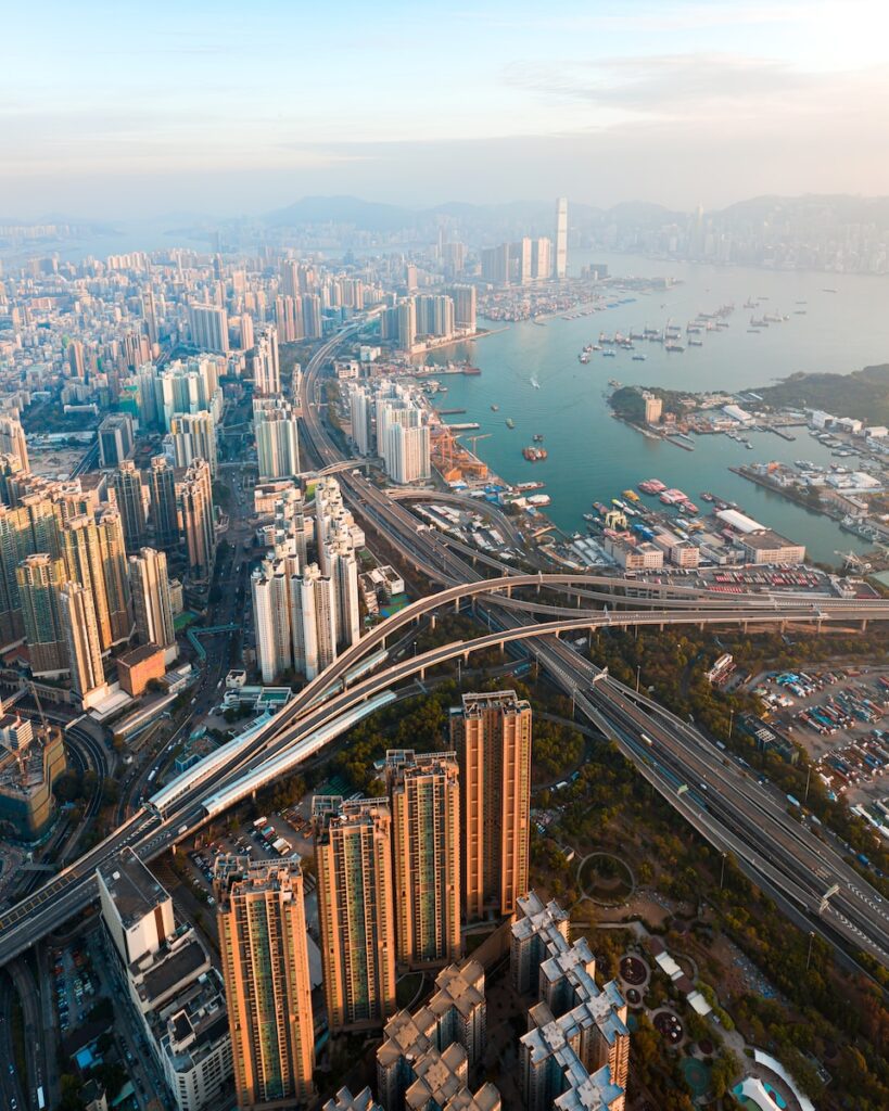 aerial view of city buildings during daytime