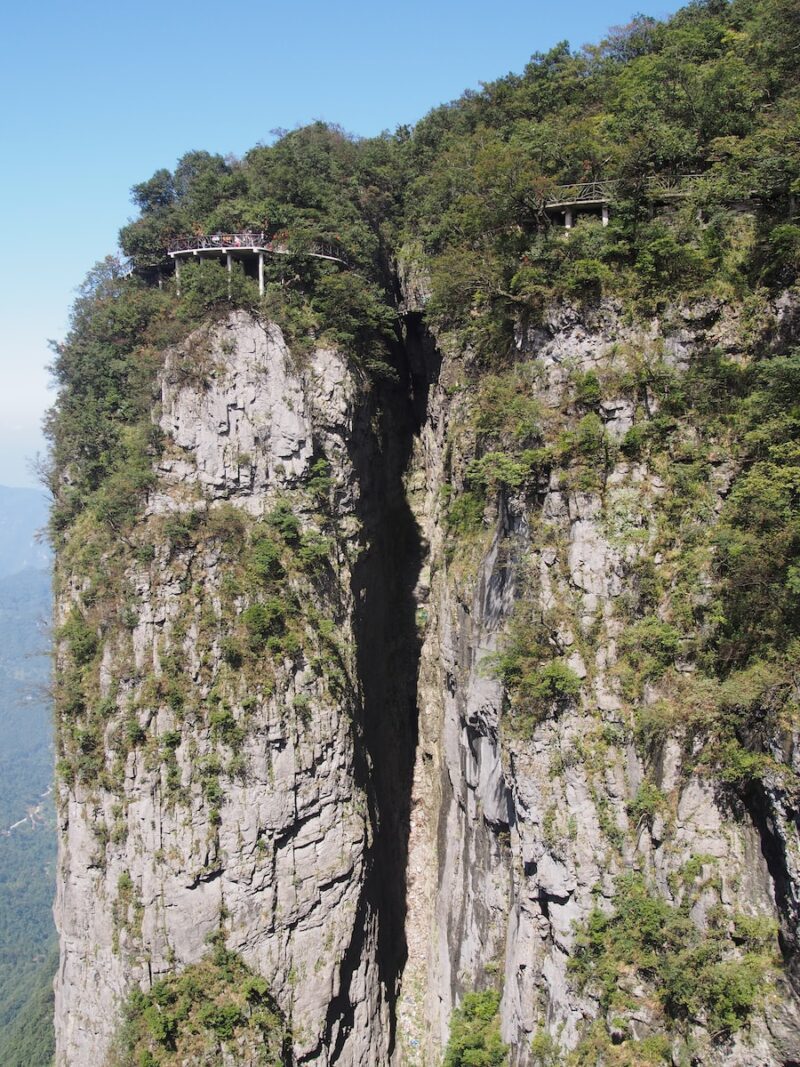 the Zhangjiajie Glass Bridge in China