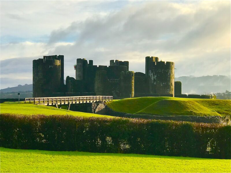 A European castle in Wales