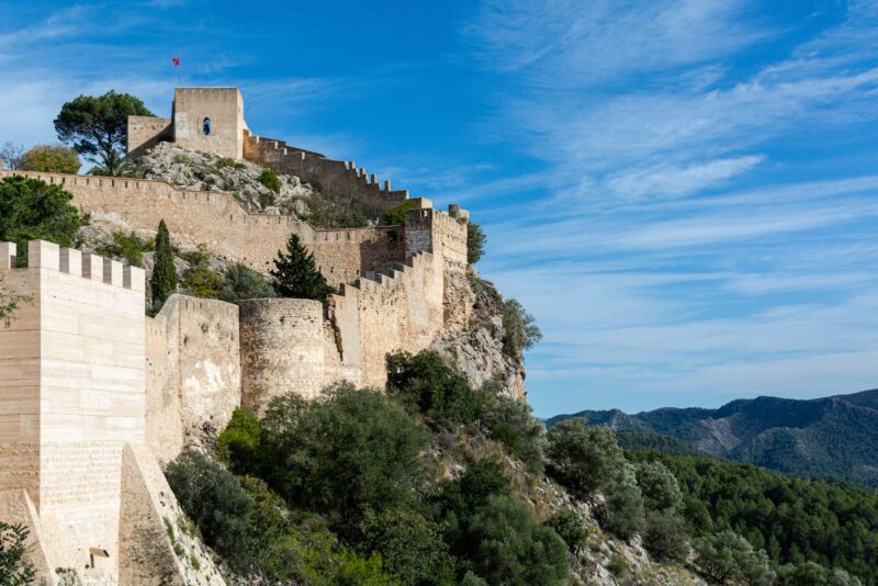 A beautiful European Castles on a mountain