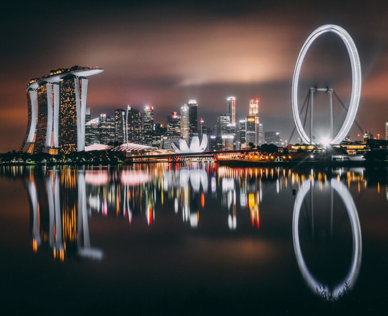 panoramic photo of Singapore