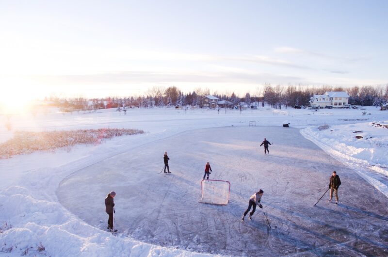 outdoor ice skating rinks